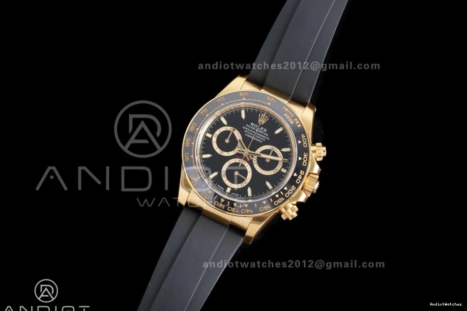 Snug Edition Weight on VSF Black 804 Daytona 126518 Stick Rim Gain Black Strap Dial Oyster-flex 1:1 Sub-dial Marker Gold DD Best 0203